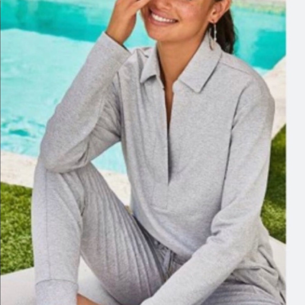 🆕 NWT LILLY PULITZER XL HEATHERED SEASIDE GREY Top